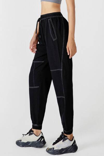 Basic Bae Drawstring Joggers with Pockets for a perfect OOTD – dress to impress outfits from Amexza