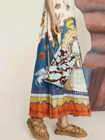 Printed Square Neck Maxi Cami Dress