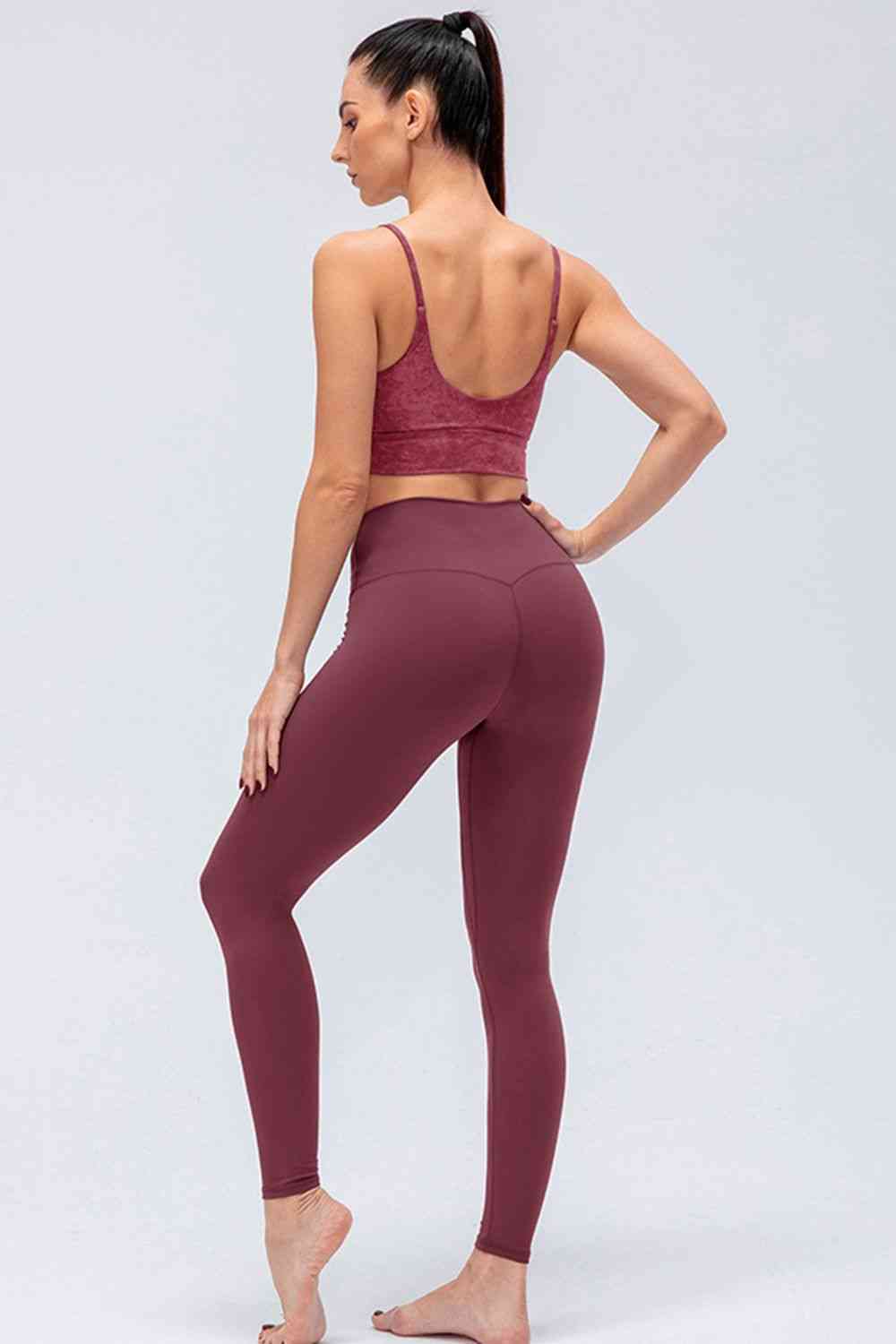 Wide Waistband Slim Fit Active Leggings for a perfect OOTD – dress to impress outfits from Amexza