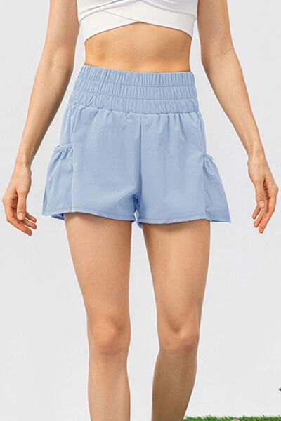 Elastic Waist Pocketed Active Shorts for a perfect OOTD – dress to impress outfits from Amexza