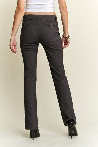 ADORA Regular Rise Slim Bootcut Pants - Amexza