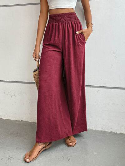 Perfee Wide Leg Pants with Pockets for a perfect OOTD – dress to impress outfits from Amexza