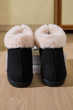 Faux Fur Round Toe Platform Slippers for a perfect OOTD – dress to impress outfits from Amexza