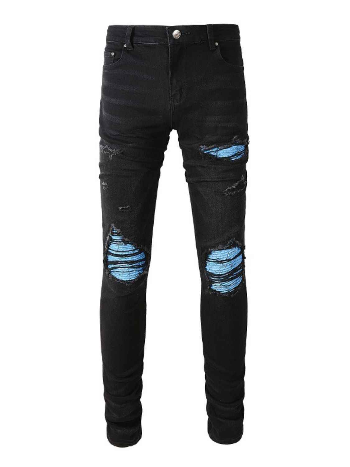 Men's Distressed Skinny Jeans for a perfect OOTD – dress to impress outfits from Amexza