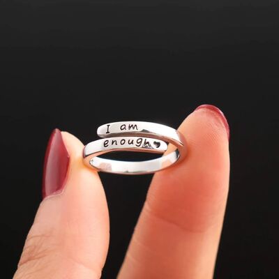 925 Sterling Silver Engraved Bypass Ring for a perfect OOTD – dress to impress outfits from Amexza