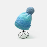 Gradient Knit Hat with Pompom Pastel Blue One Size for a perfect OOTD – dress to impress outfits from Amexza